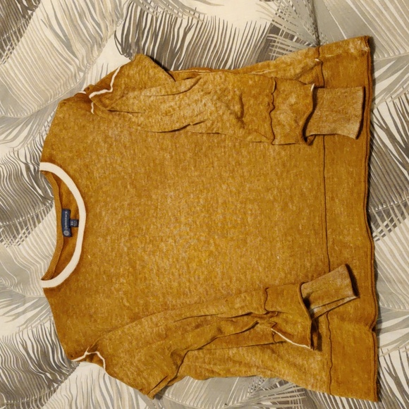 Democracy Light Weight Brownish Yellow Sweater XS #703 - Picture 1 of 6